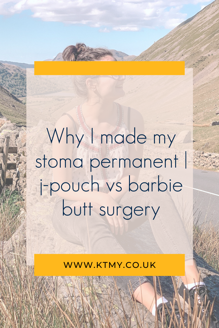 Pin for later : Why I made my stoma permanent | j-pouch vs barbie butt surgery