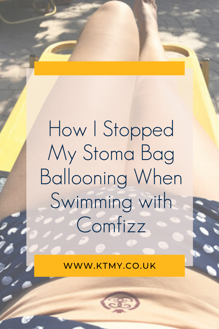Pin for later : How I Stopped My Stoma Bag Ballooning When Swimming with Comfizz