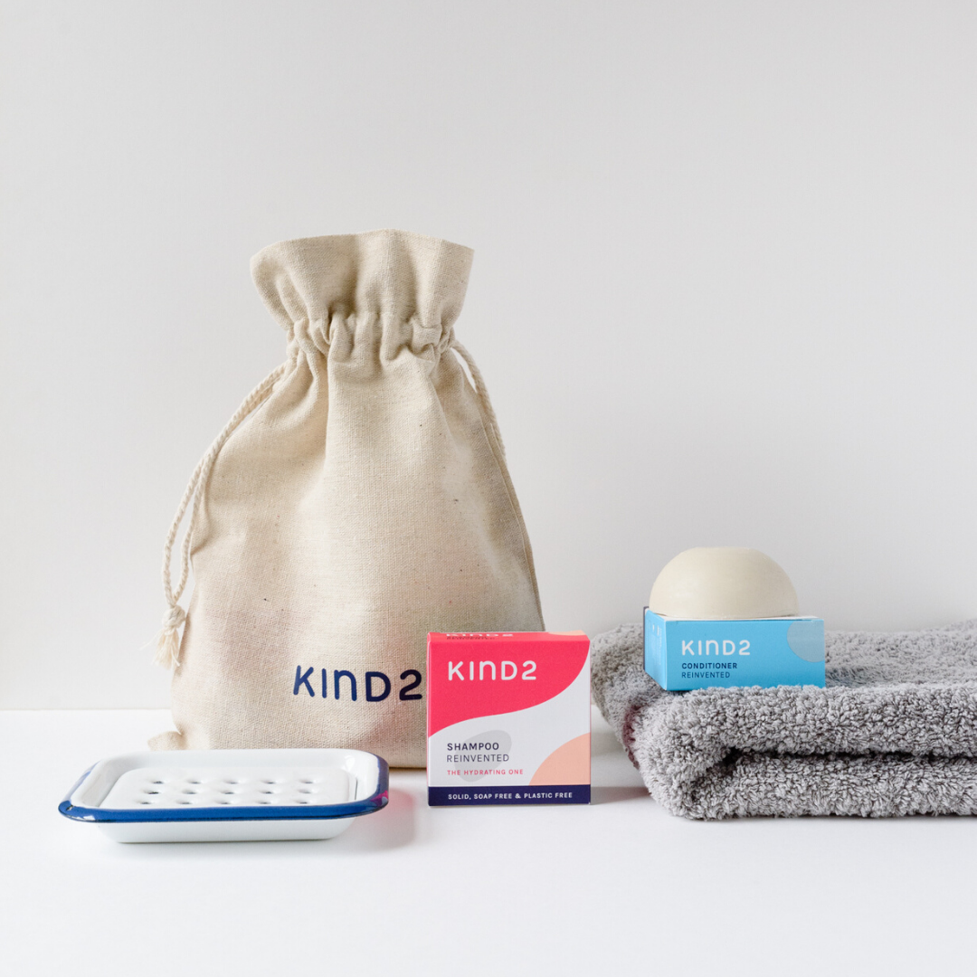 Kind2 sustainable shampoo and conditioner bars christmas gift set | Sustainable Stocking Fillers under £15